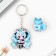 Keychain for keys with the icon "Blue characters", anime