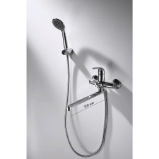 Bravat Fit F6135188CP-LB-RUS bath mixer, single-legged with long surge, chrome