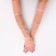 Carnival accessory- transparent gloves, pink color