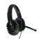 Ritmix RH-555M Gaming headphones, game, full-size, microphone, 3.5mm, 1.8m, black/green