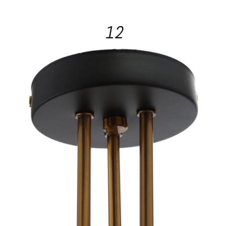 Economic Service Cup 3x40W E27, black 65x65x50 cm-4