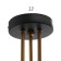 Economic Service Cup 3x40W E27, black 65x65x50 cm