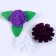 Set for creativity: Decor made of felt and a set of beads "Flower pattern"