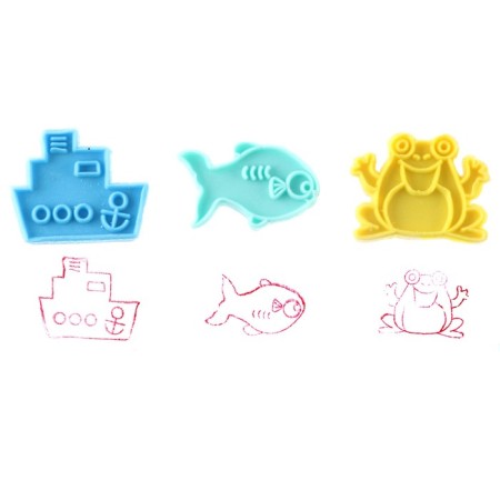 Printing color "unicorns", set of 5 pcs., Stamping pillow-2