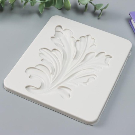 Mold Silicon "Fluffy Leaf" 13.6x11.5x0.8 cm-1