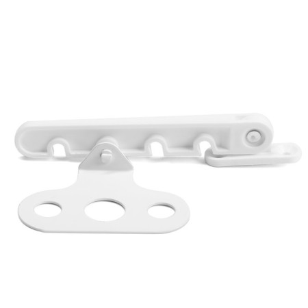 Window limiter for PVC white, zinc-1