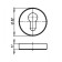 Cylinder et URB SN-3 lining, matte nickel, 2 pcs.