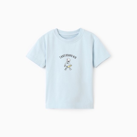 T -shirt for a boy, blue color, height 116 cm