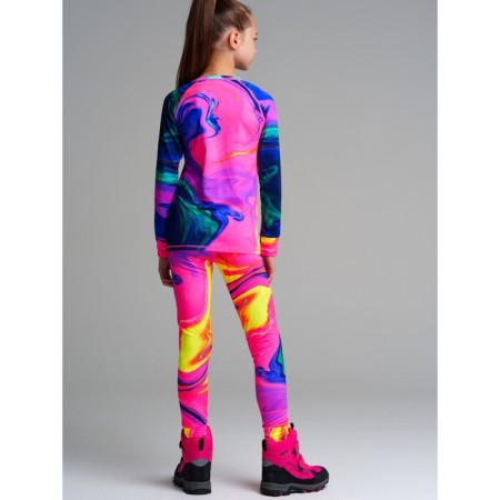 Thermal complex for girls: trousers, sweatshirt, height 146 cm-1
