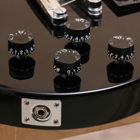 Terris TLP-039 BK Les Paul, HH, 2V2T, Black Color-7