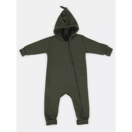 Children's overalls on Mowbaby Dino zipper, height 86 cm, green color-4