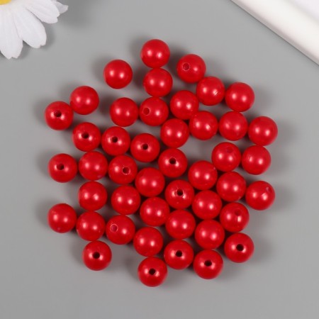 Set of beads "Pearls" d 12 mm, 250 gr, red
