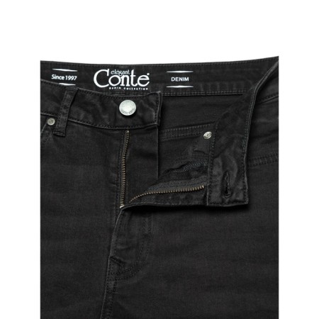 Women's jeans with high landing Contse Elegant, size M, color Washed Black-6