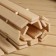 Bath mat for a bath, wooden, embossing braid 45x100 cm