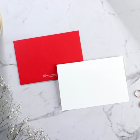 Wedding invitation, carved, red color-3