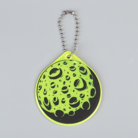 The reflective element "Moon", bilateral, 5.5 × 6.2 cm, color mix-2