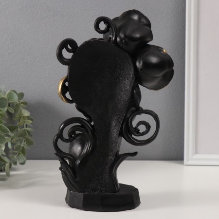 Polystone souvenir "Girl in black and gold colors" 7.5x16.6x27.4 cm-2