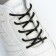 Round shoelaces 3 mm, 75 cm, black color, steam