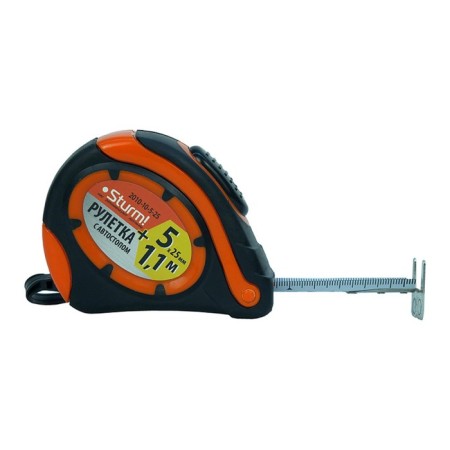 Roulette Sturm, 5 m x 25 mm, steel tape, closed case, hitchhiking-1