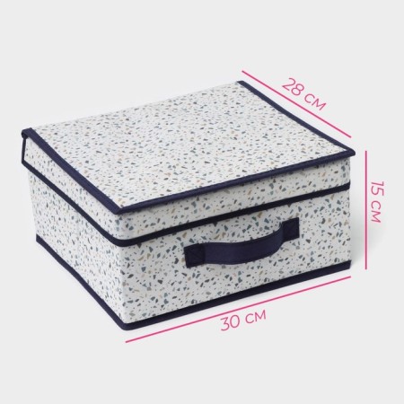 The storage box "Marmalade", 30 × 28 × 15 cm, white color-2