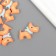 Decor for creativity plastic "red -haired dog" 2.5x3.2x1.3 cm