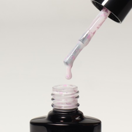 Gel nail polish, "Milk Potal", 3 phase, 8ml, LED/UV, white/pink color (05)-5