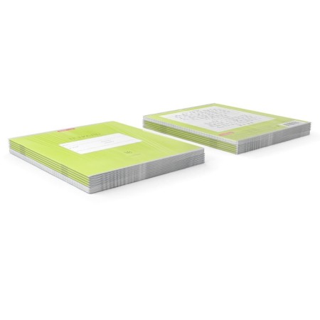 A notebook of 18 sheets in the Erichkrause Bright "Classic" line, cover coated cardboard, offset block, green-4