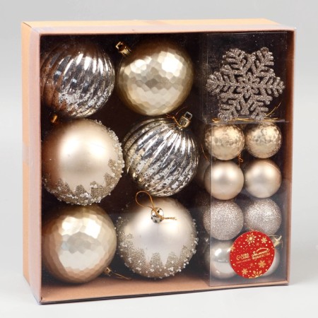 A set of jewelry plastic 30 pcs "Trilate" d-7 and 3.5 cm, snowflake-6.5 cm, mix-2