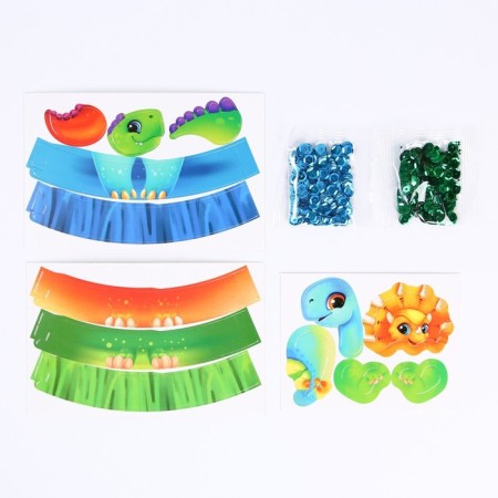 Easter set for decorating eggs "Dinosaurs", 9.8 x 15.3 x 1.1 cm.-2