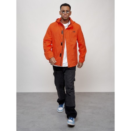 Sports male jacket, size 56, orange color-11