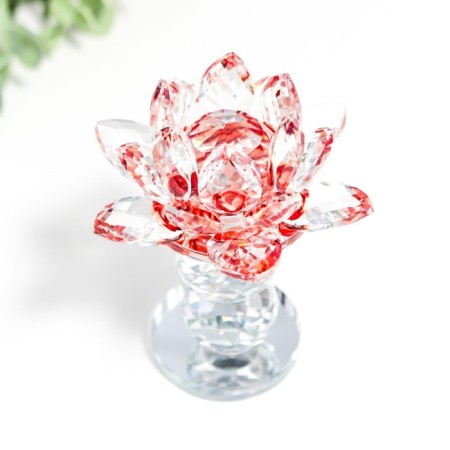 Souvenir glass "Lotus on the pedestal" rotates 10.5x8.5x8.5 cm-2