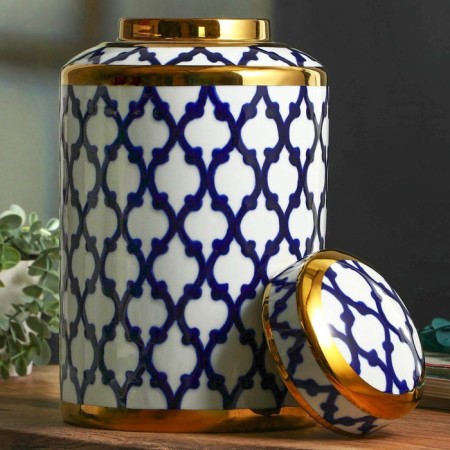 Vase for flowers with a lid "Royal" 26 x 15 x 15 cm-4