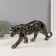 Polystone souvenir "Wild cat in drawings" under bronze 6x37.5x15 cm