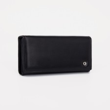 Women's wallet on a magnet, black color