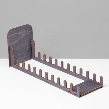 Postcard stand, 11 cells, 270 × 110 × 84, thickness 3 mm, dark color-2