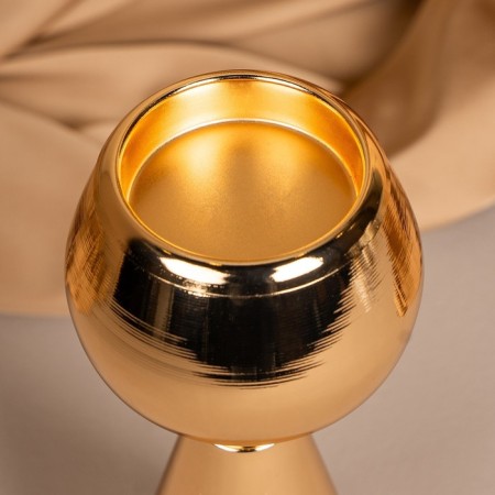Summary metal per 1 candle "Hyacinth" Color Gold 8 x 8 x 21 cm-8
