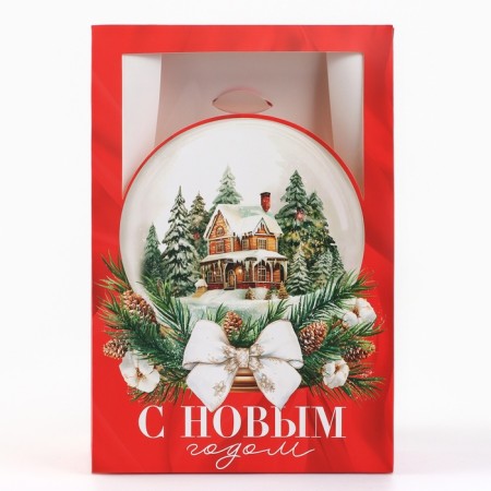 Folding box "Snow ball", 15 x 7 x 22 cm, new year-2
