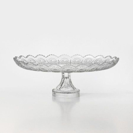 Glass vase on the Mey-Ji cake leg, 36 × 23 cm