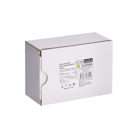 Ecola power supply for 24 V LED tape, 60 watts, IP20-9