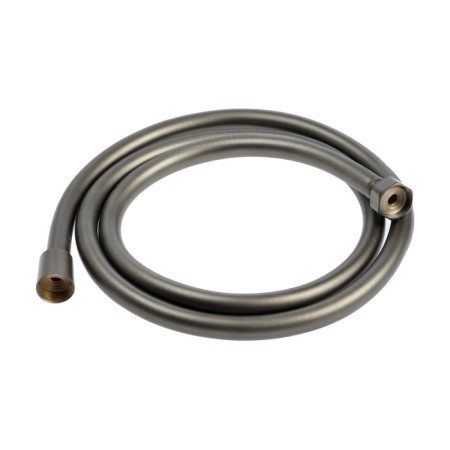 Shower hose Zein Z3645, 150 cm, brass nuts 1/2 ", PVC braid, graphite