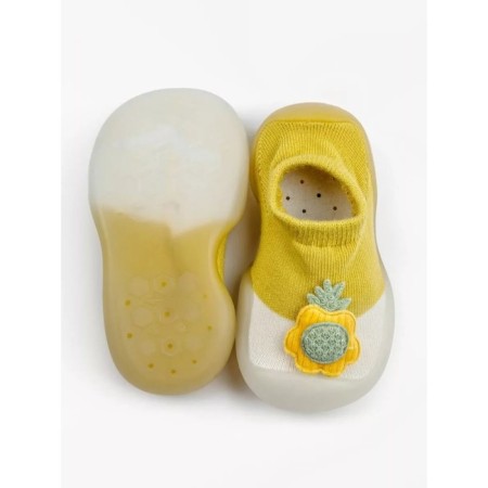 Boots-knuckles children's first step pure toys with a breathing sole, size 24, yellow color-4