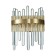 Sconces st. SL1167.301.02. Tellurio. 2x40 watts, E14, 16x31 cm, brass color