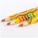 Pencil with a multi-color barrel of the multi-gun, "raccoon and rainbow", thickened