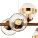 Suspended chandelier SOGNO 9XE27 40W, size 120x39.5x38-150 cm, bronze color