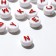 Acrylic bead "English letters", 10 × 6 mm, set 10 g, color shiny red