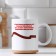 Sublimation mug "February 23. Dear son -in -law...", with application, 320 ml