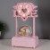 Night -bend musical "Snow Shar" 5XLED from batteries 3AAA pink 6.5x11x21cm Risalux