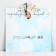 Formal money envelope "Happy Wedding", Blue, 17.5 x 8 cm