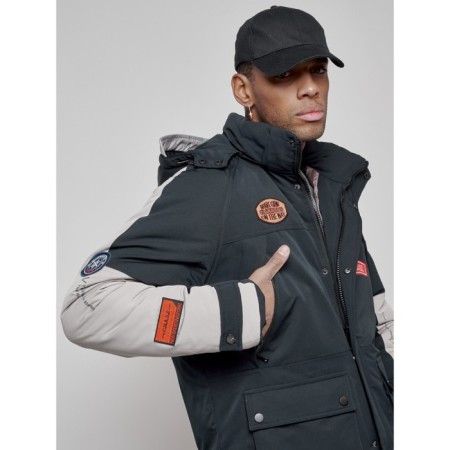 Male Winter jacket, size 54, dark blue color-11