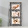 Photo frame plastic in 3 photos 10x15 cm "Small Binding" Dark Silver 23.5x45.5 cm
